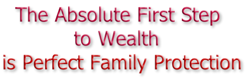 The Absolute First Step             to Wealth is Perfect Family Protection